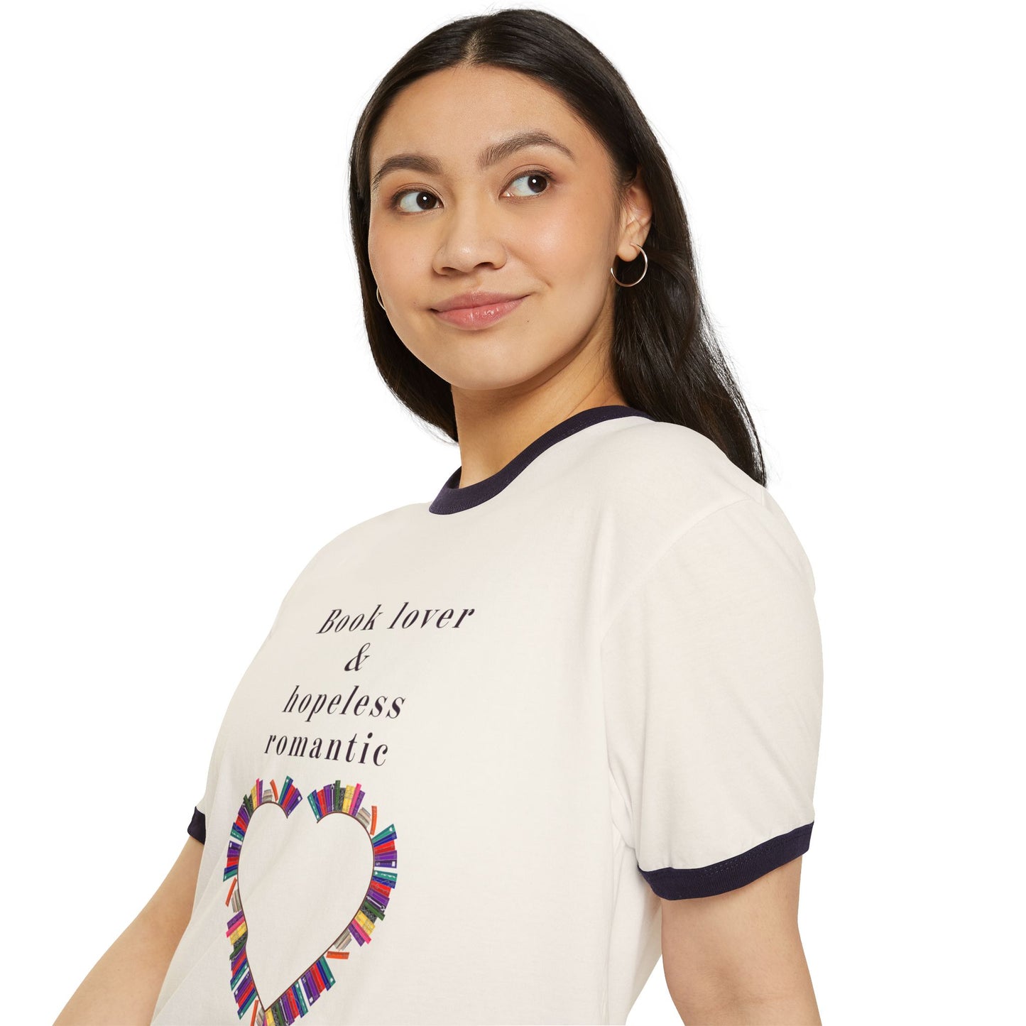 Book Lover & Hopeless Romantic T-Shirt