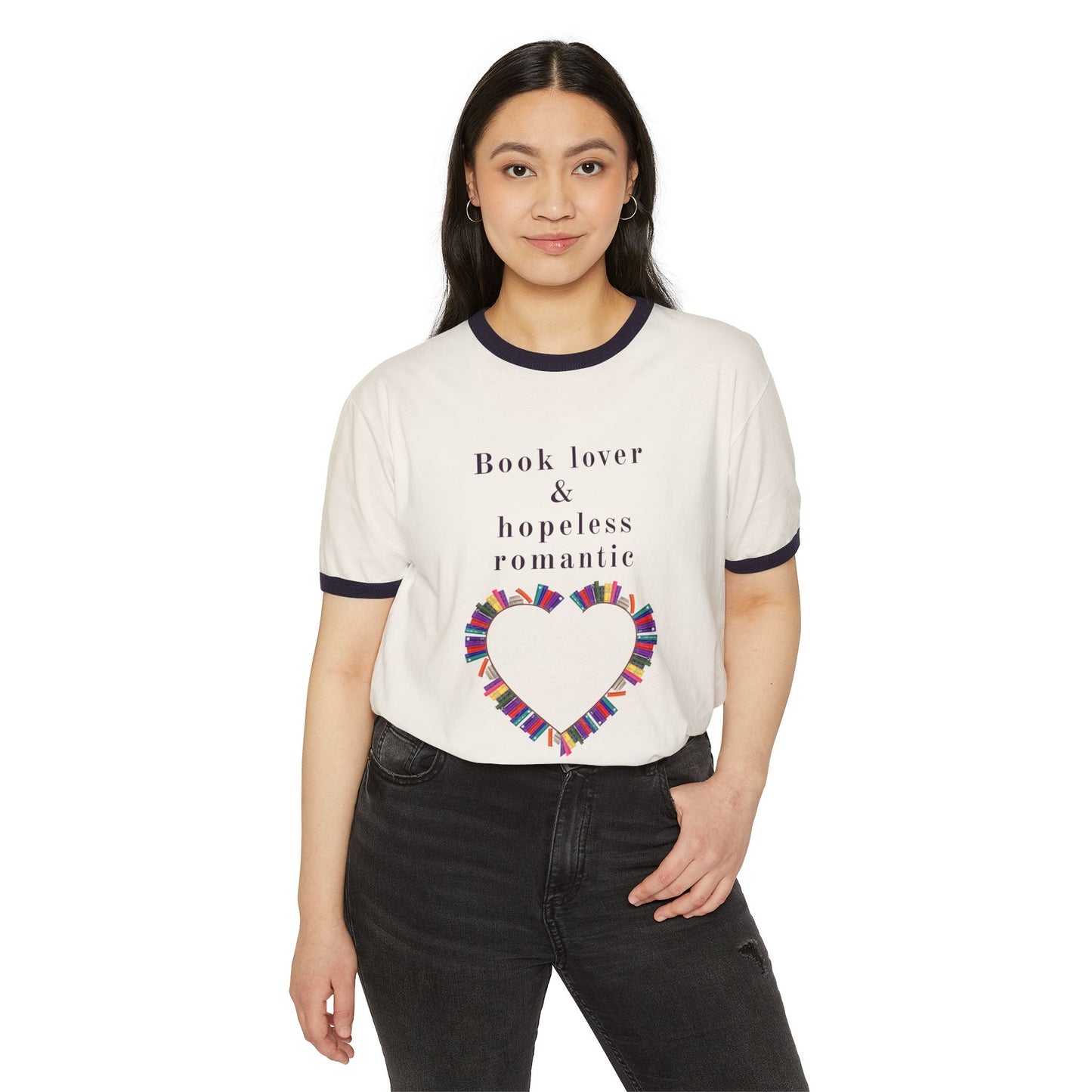 Book Lover & Hopeless Romantic T-Shirt