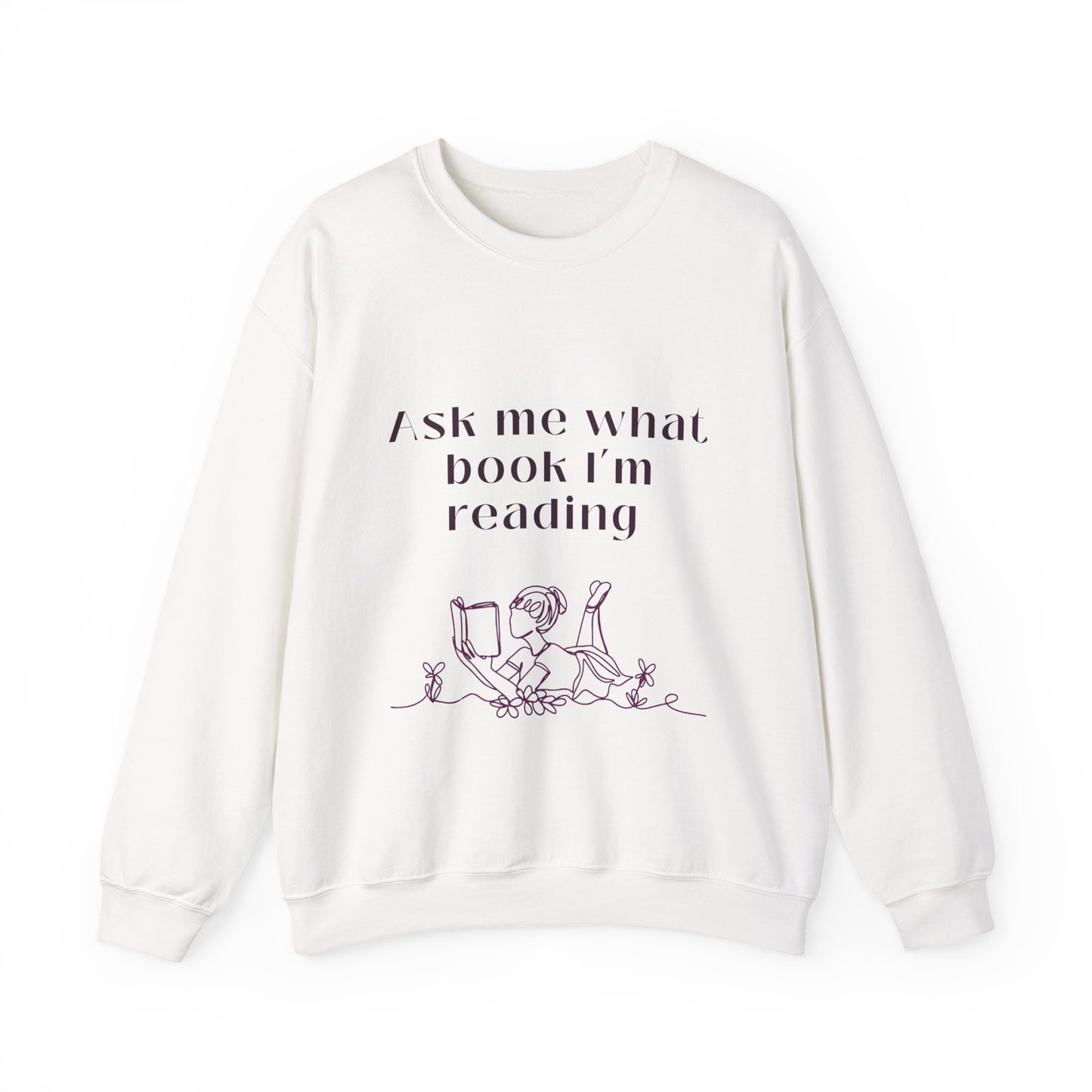 Ask Me What Book Crewneck Sweatshirt