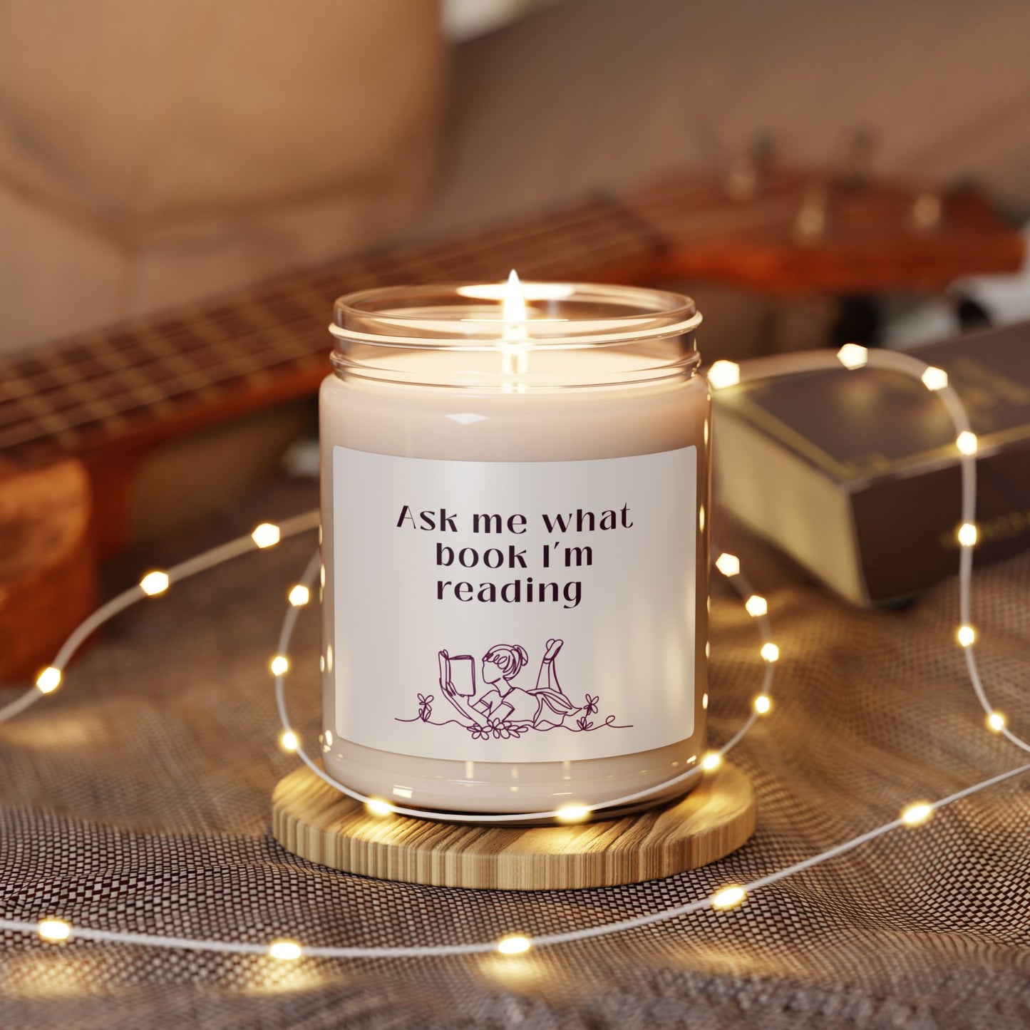 Ask Me What Book Scented Soy Candle