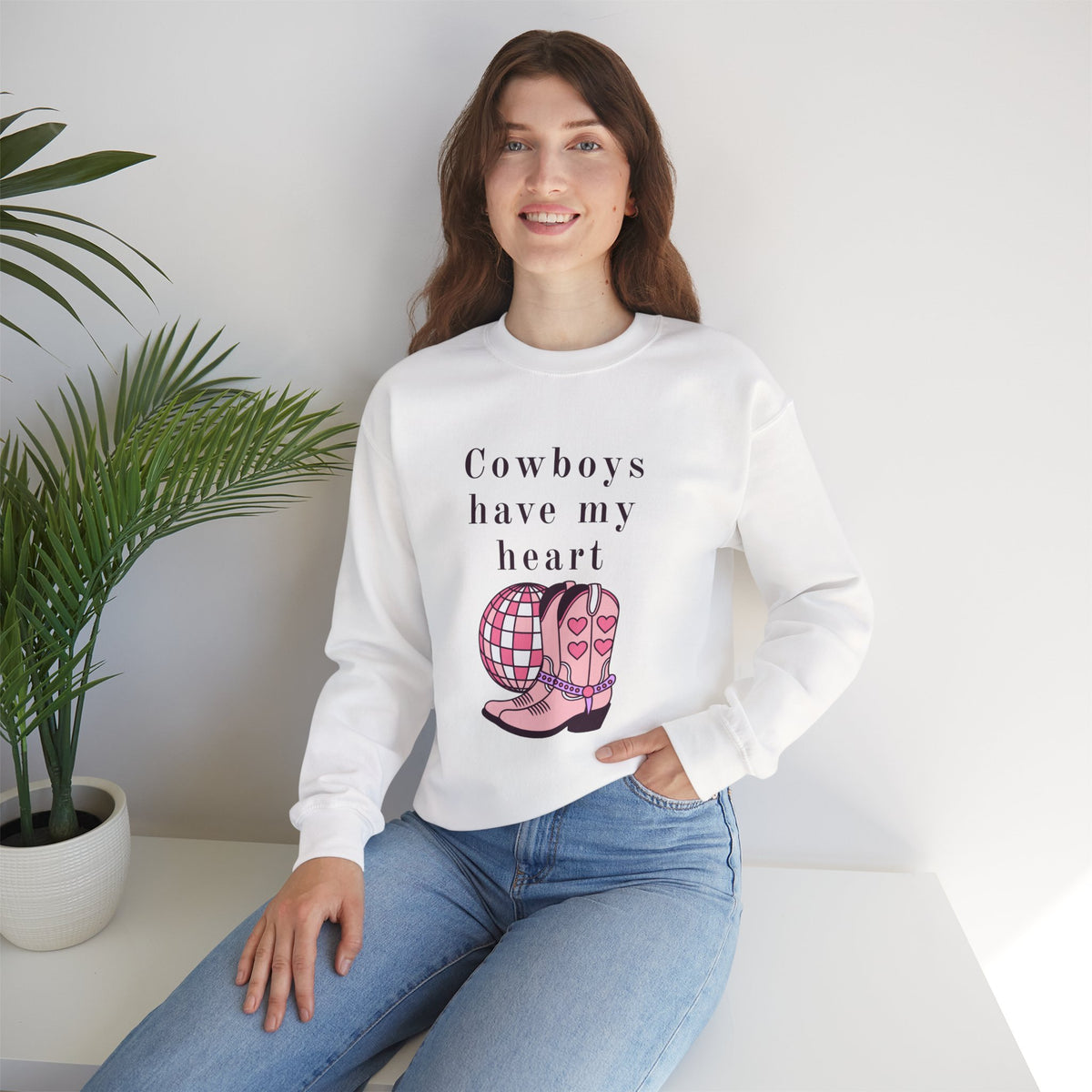 Cowboys Have My Heart Unisex Crewneck Sweatshirt