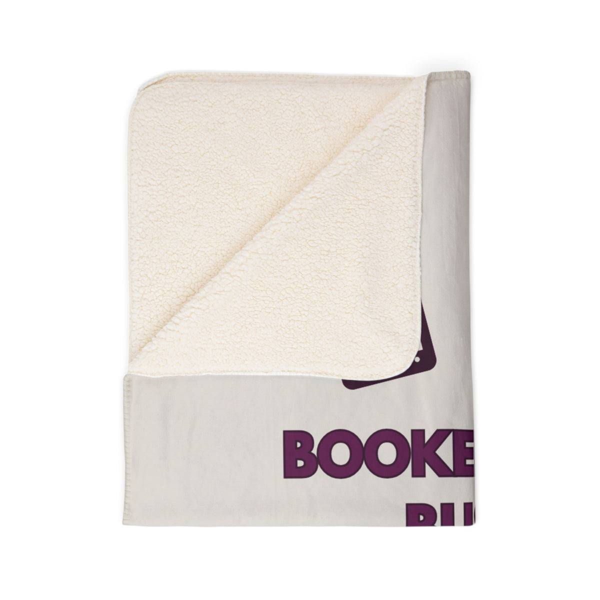 Booked and Busy Fleece Sherpa Blanket Throw