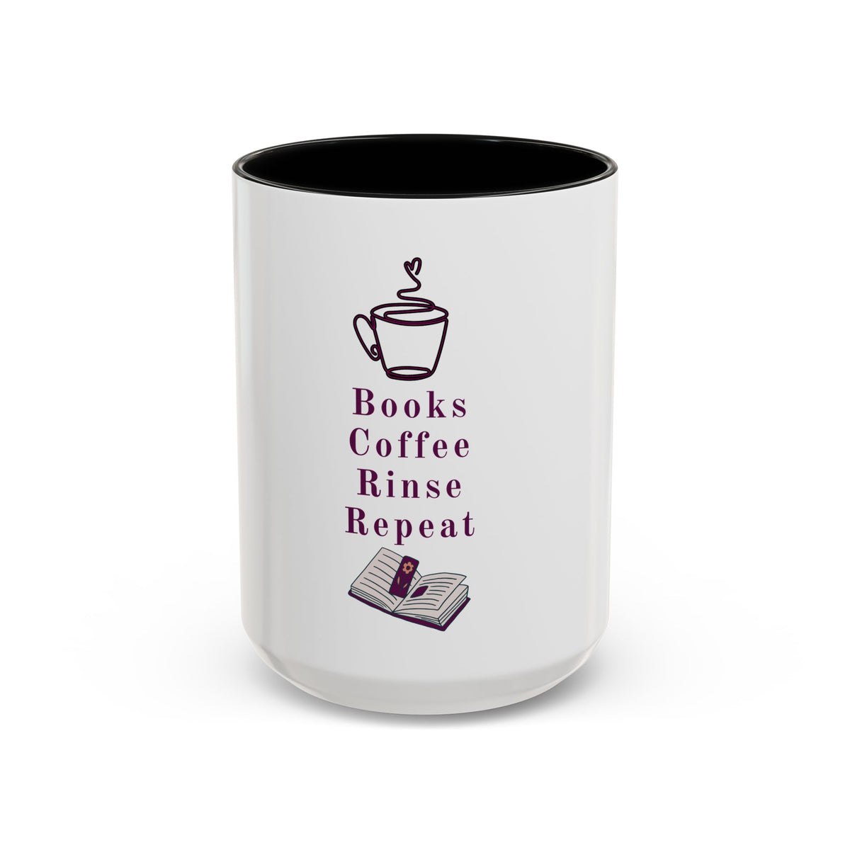 Books, Coffee, Rinse, Repeat Mug