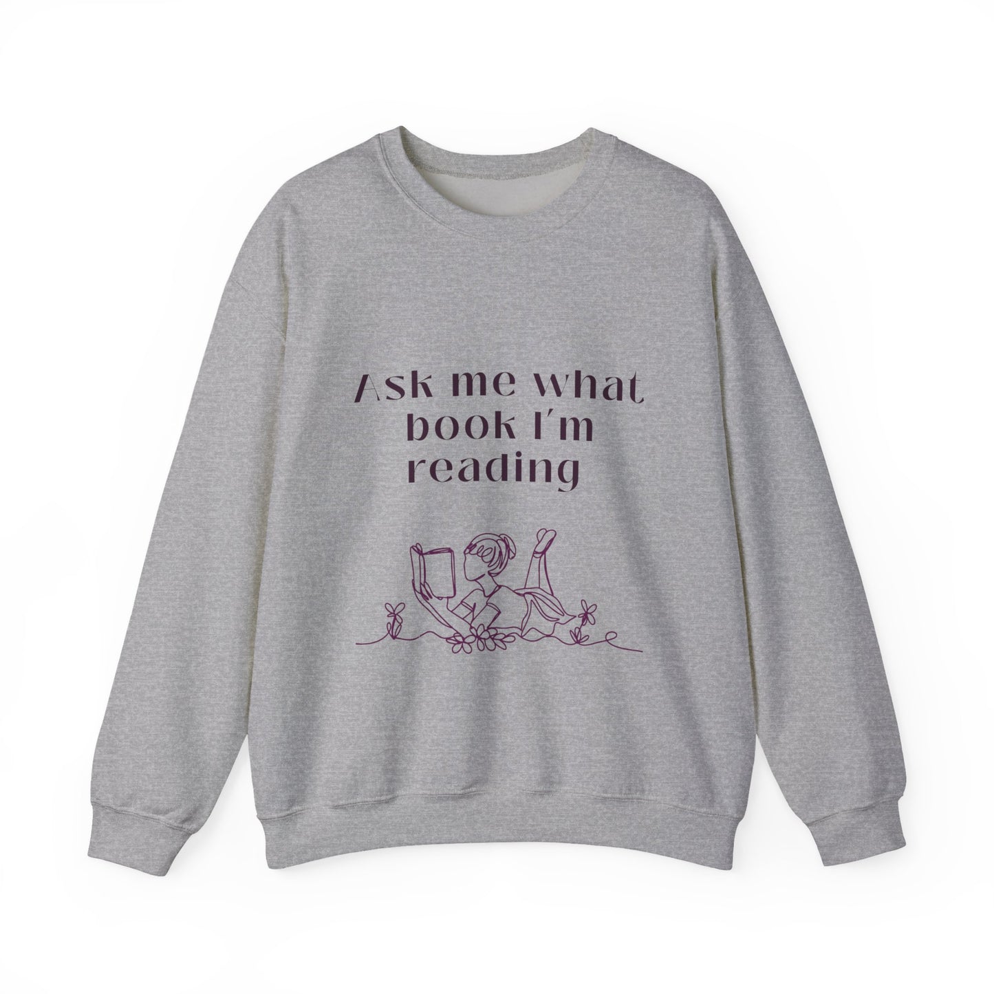 Ask Me What Book Crewneck Sweatshirt