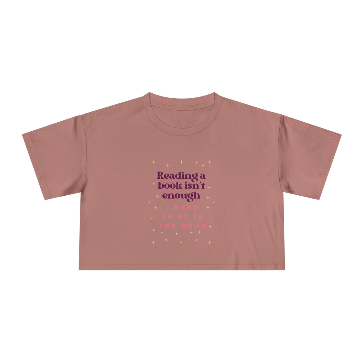 Reading Books Isn't Enough Crop Tee