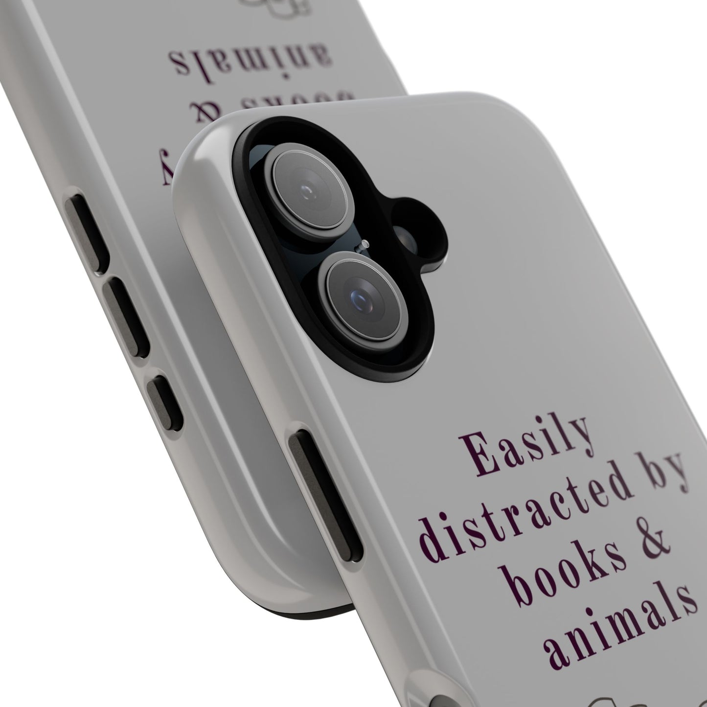 Easily Distracted by Books & Cats Phone Case