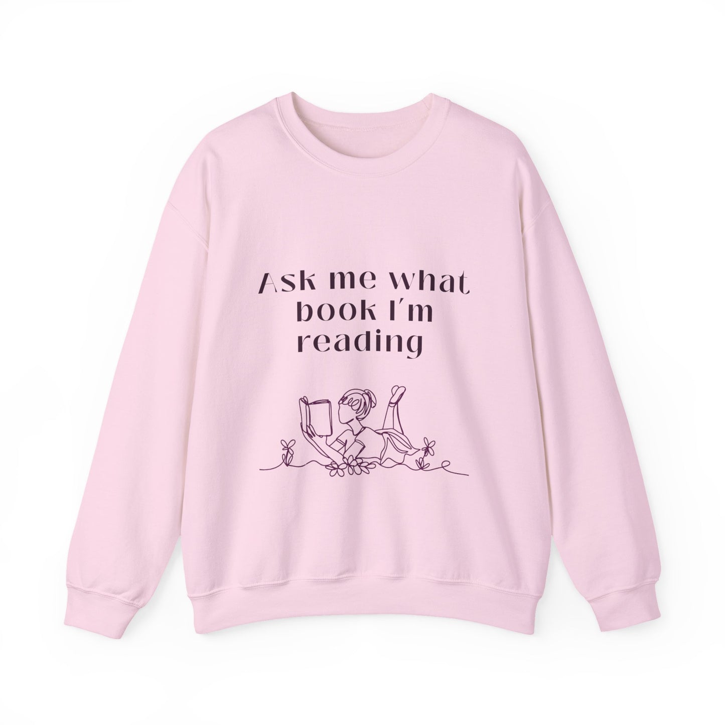 Ask Me What Book Crewneck Sweatshirt