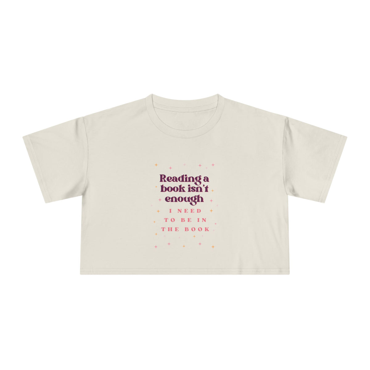 Reading Books Isn't Enough Crop Tee
