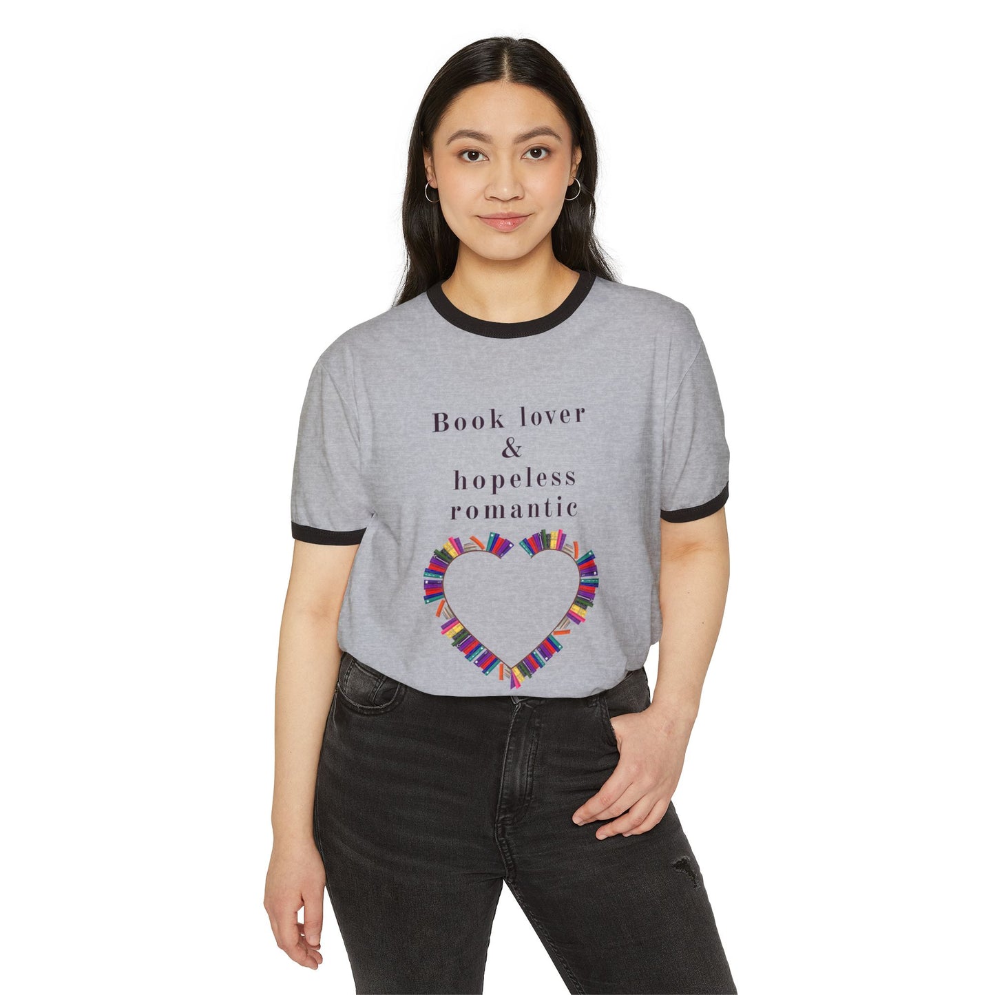 Book Lover & Hopeless Romantic T-Shirt
