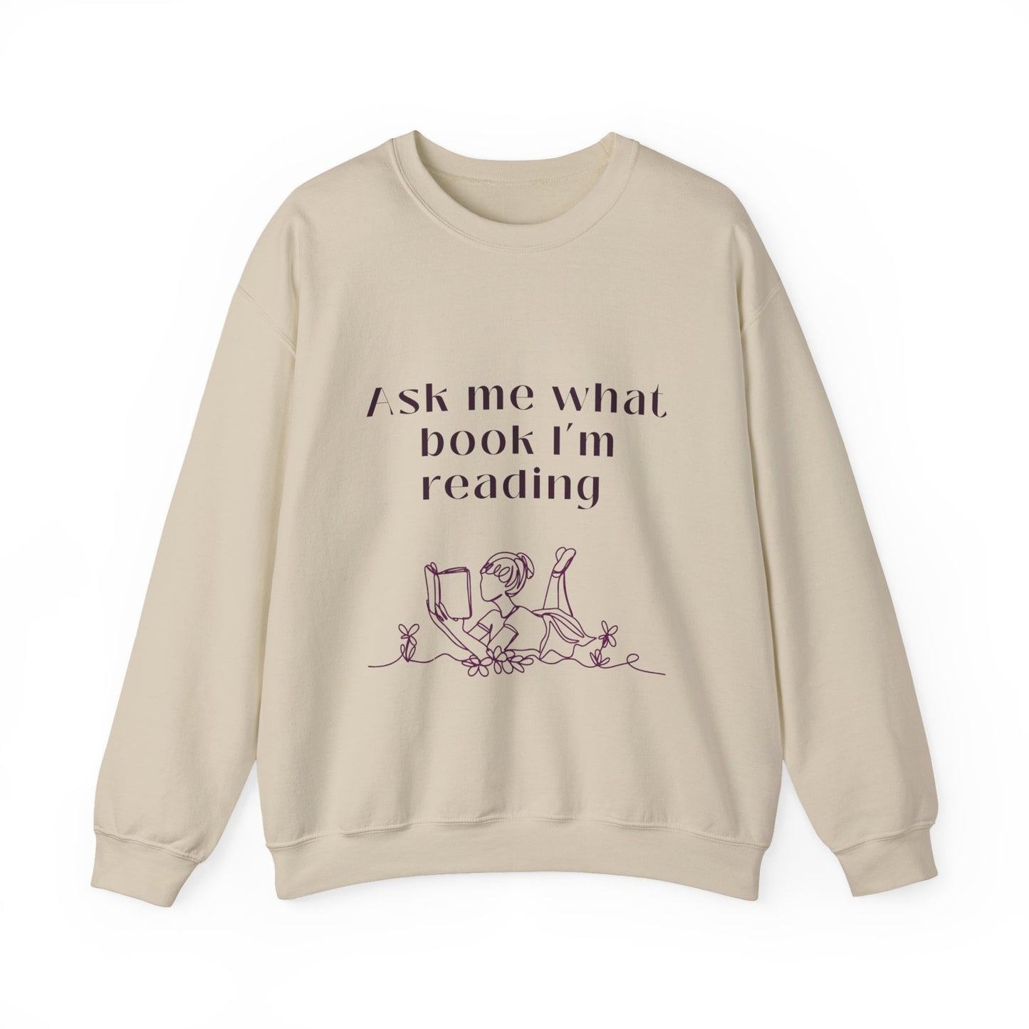 Ask Me What Book Crewneck Sweatshirt