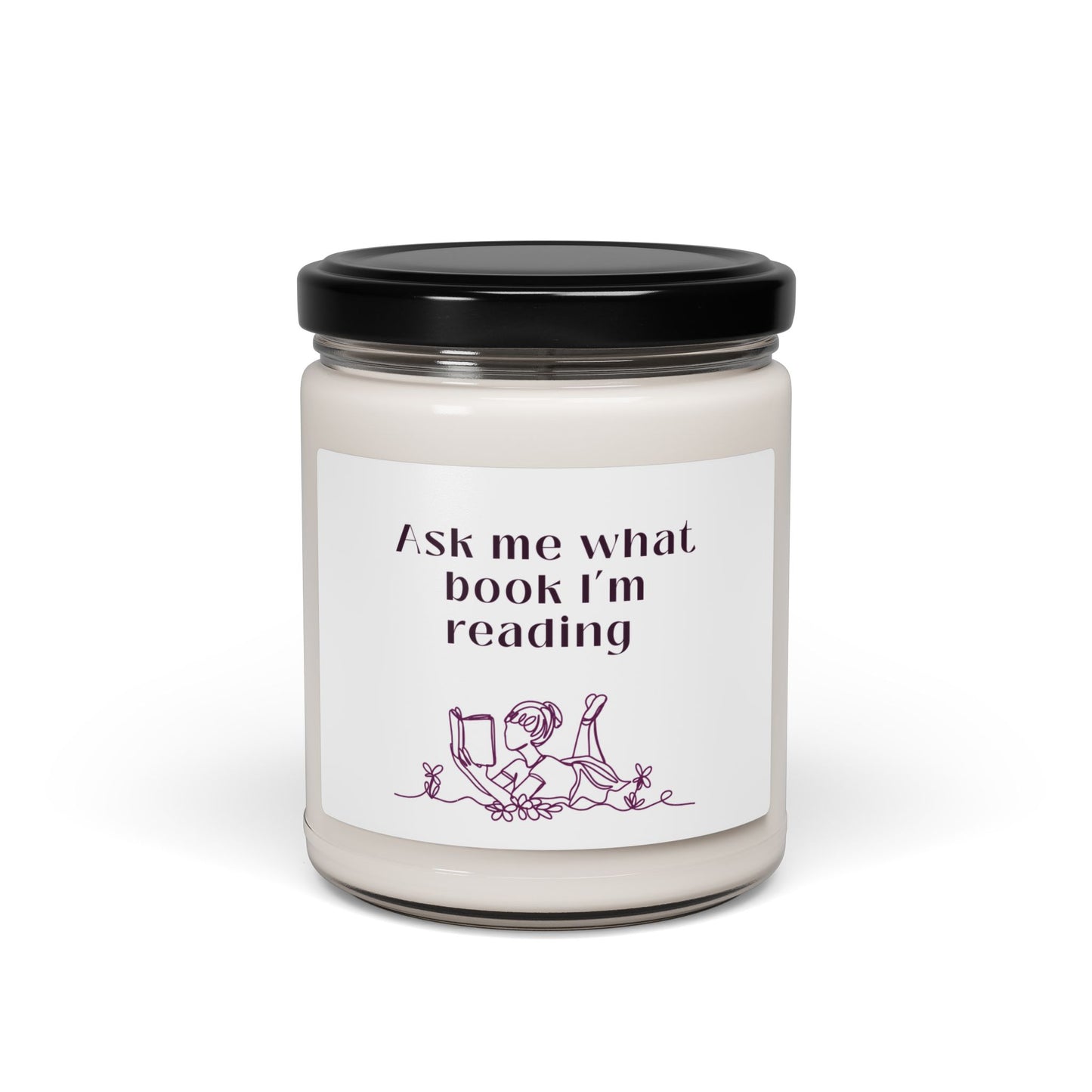 Ask Me What Book Scented Soy Candle