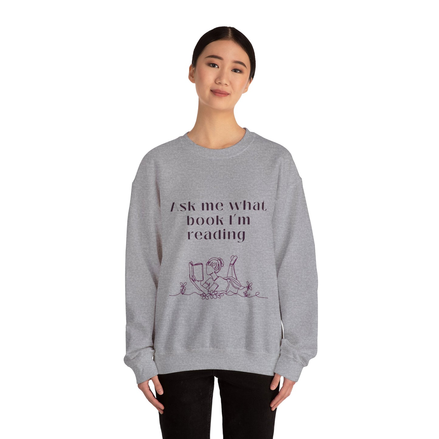 Ask Me What Book Crewneck Sweatshirt
