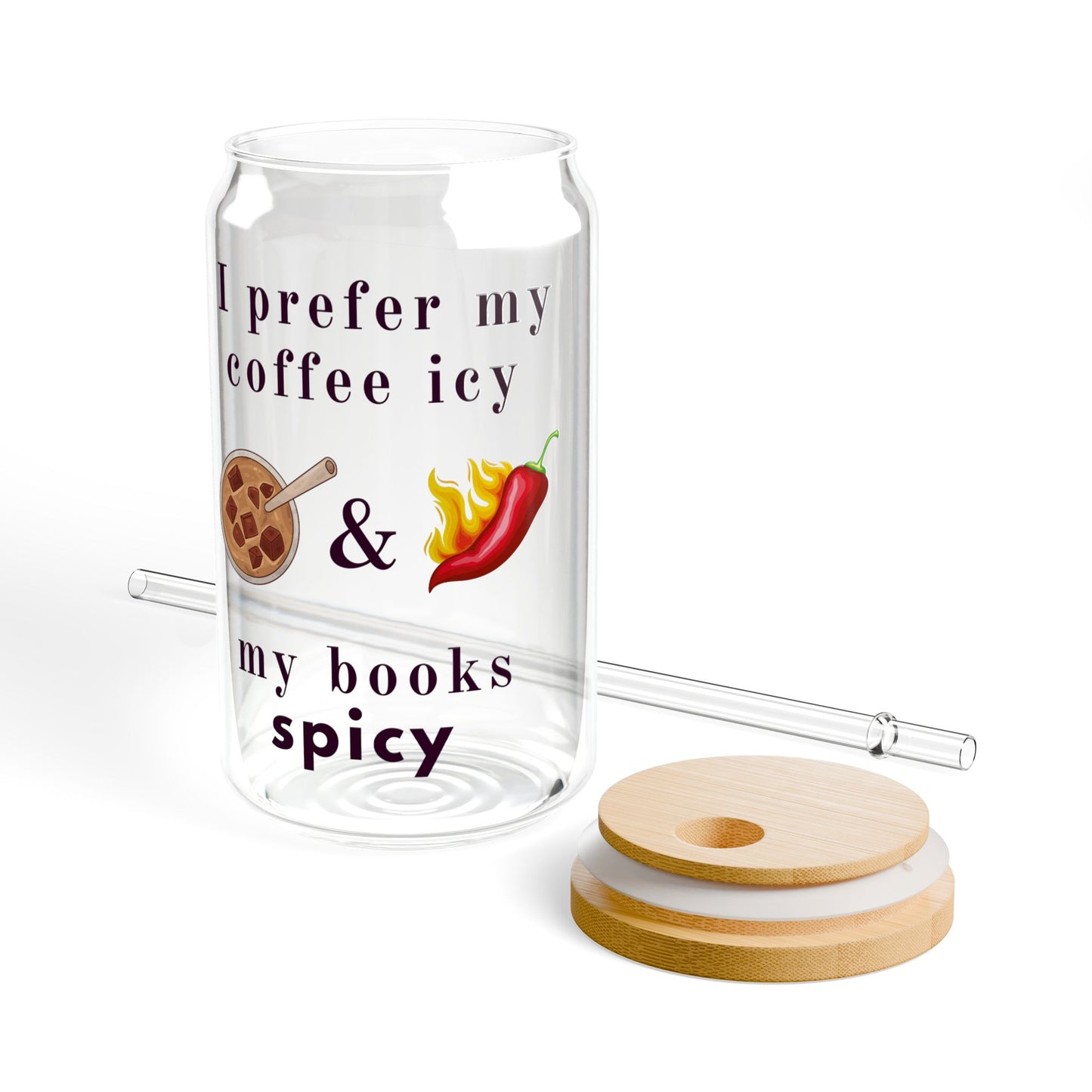 Coffee Icy Sipper Glass, 16oz