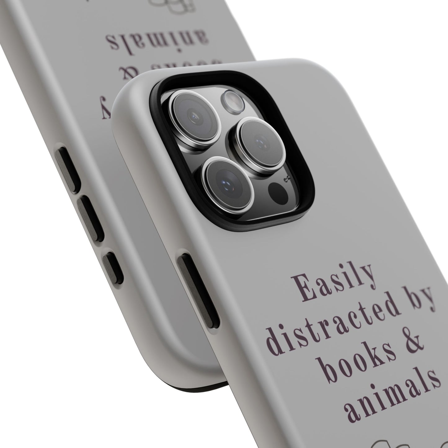Easily Distracted by Books & Cats Phone Case