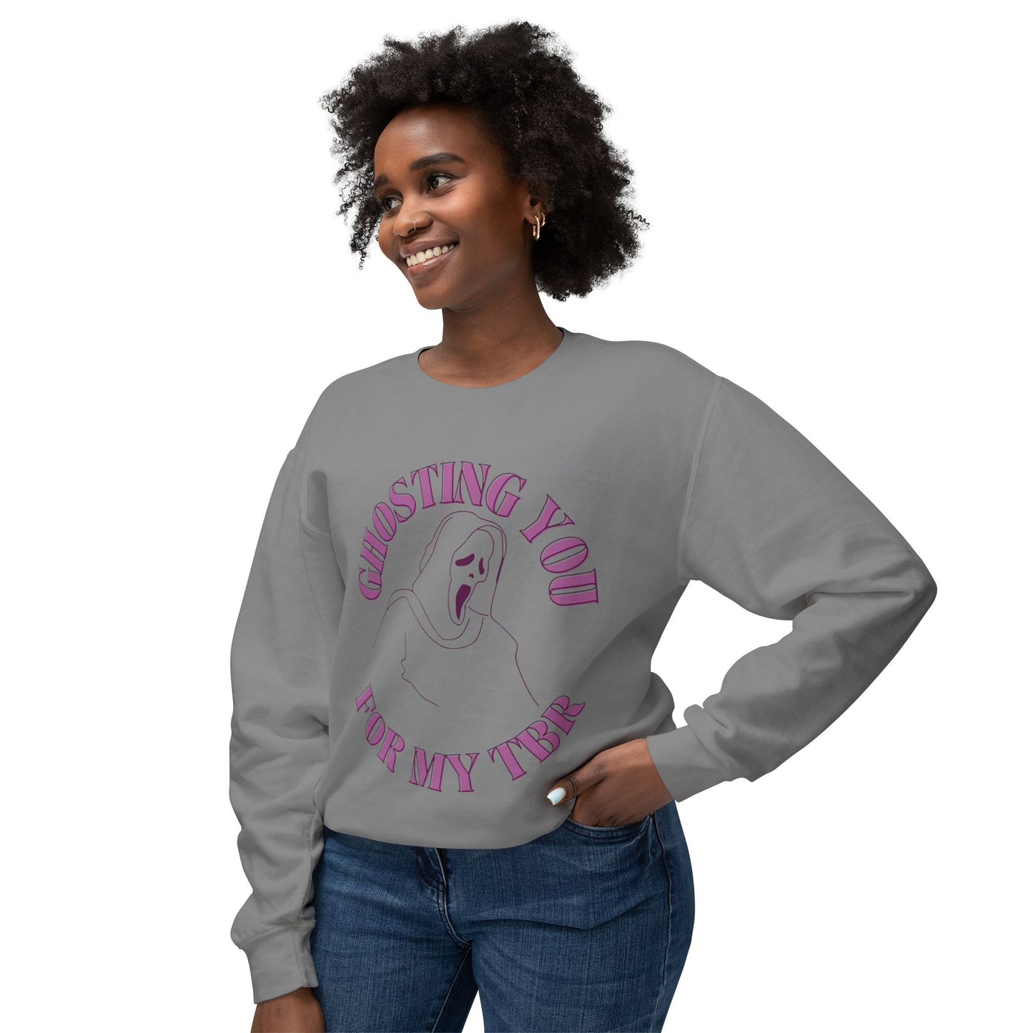Ghosting You For My TBR Unisex Lightweight Crewneck Sweatshirt