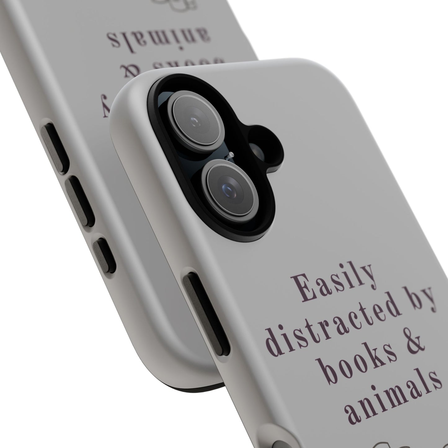 Easily Distracted by Books & Cats Phone Case