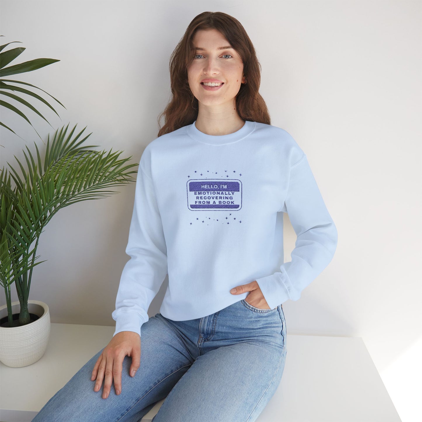 Hello, I'm.. EMBROIDERED Sweatshirt
