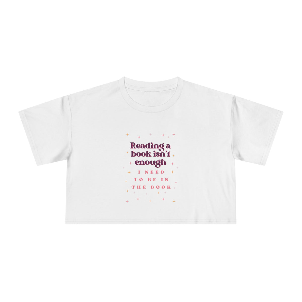 Reading Books Isn't Enough Crop Tee