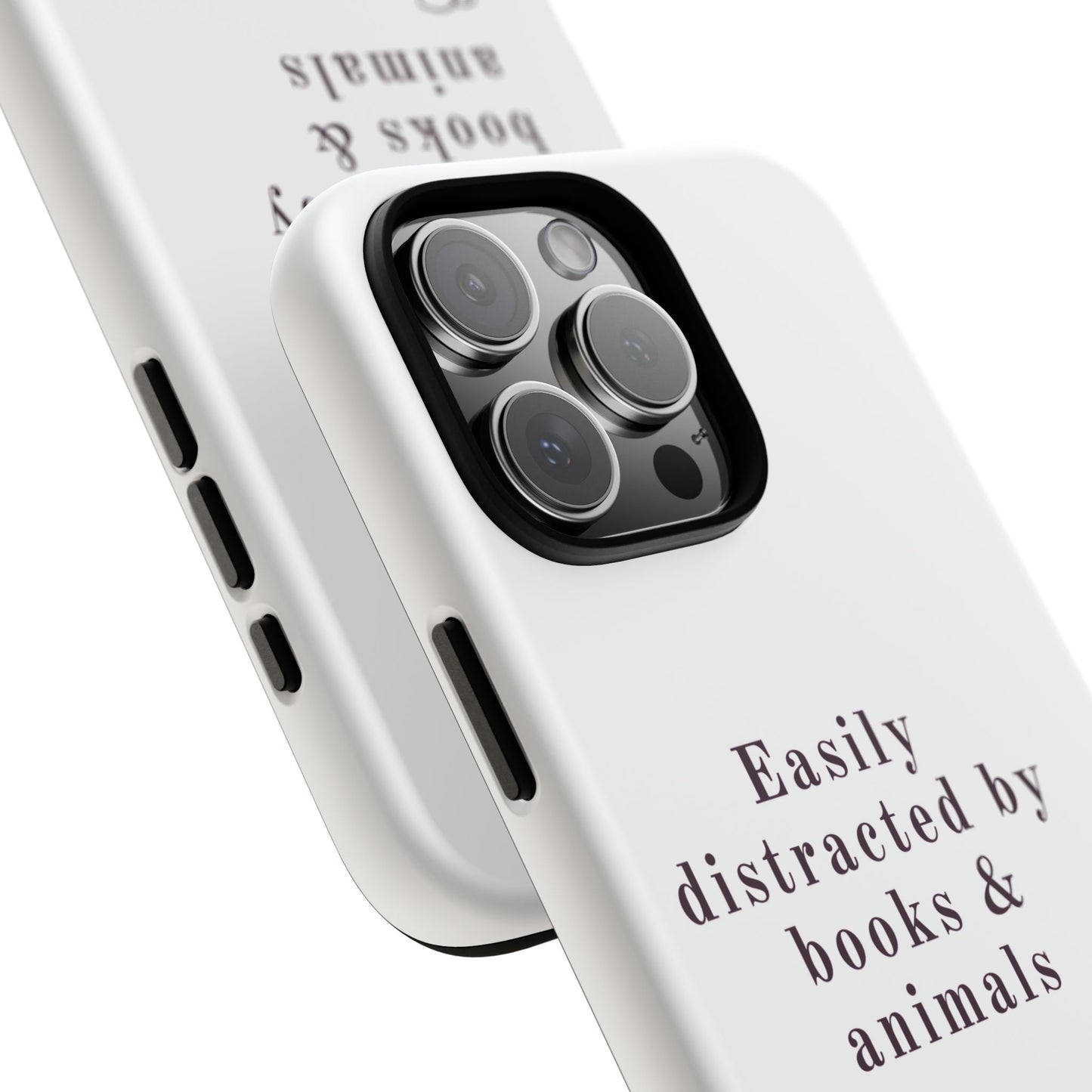 Easily Distracted by Books & Dogs Phone Case