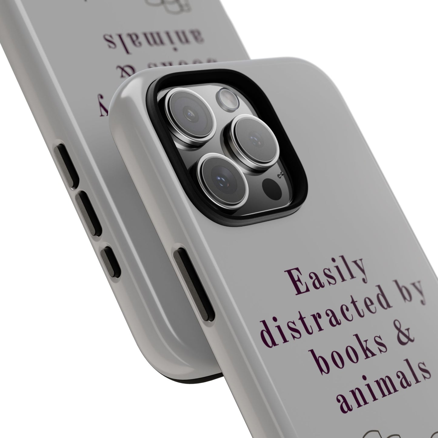 Easily Distracted by Books & Cats Phone Case