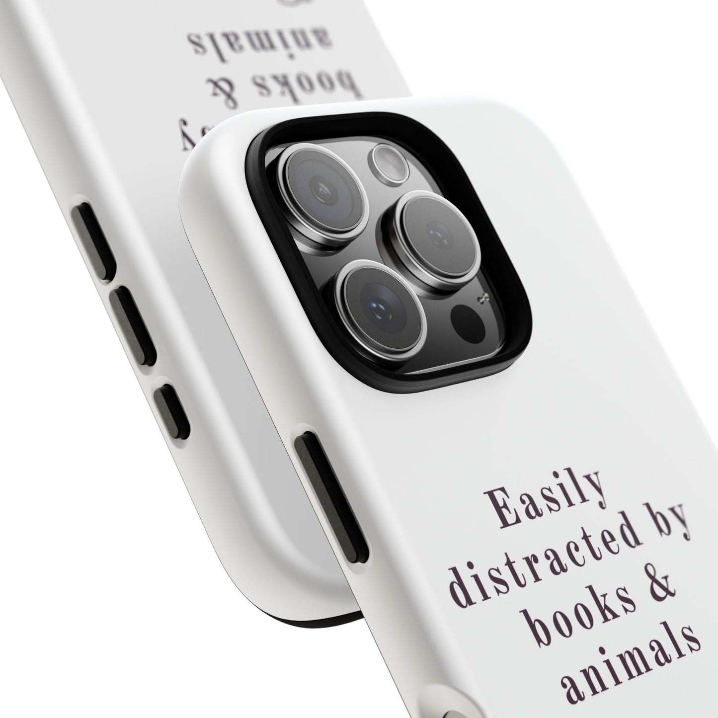 Easily Distracted by Books & Dogs Phone Case