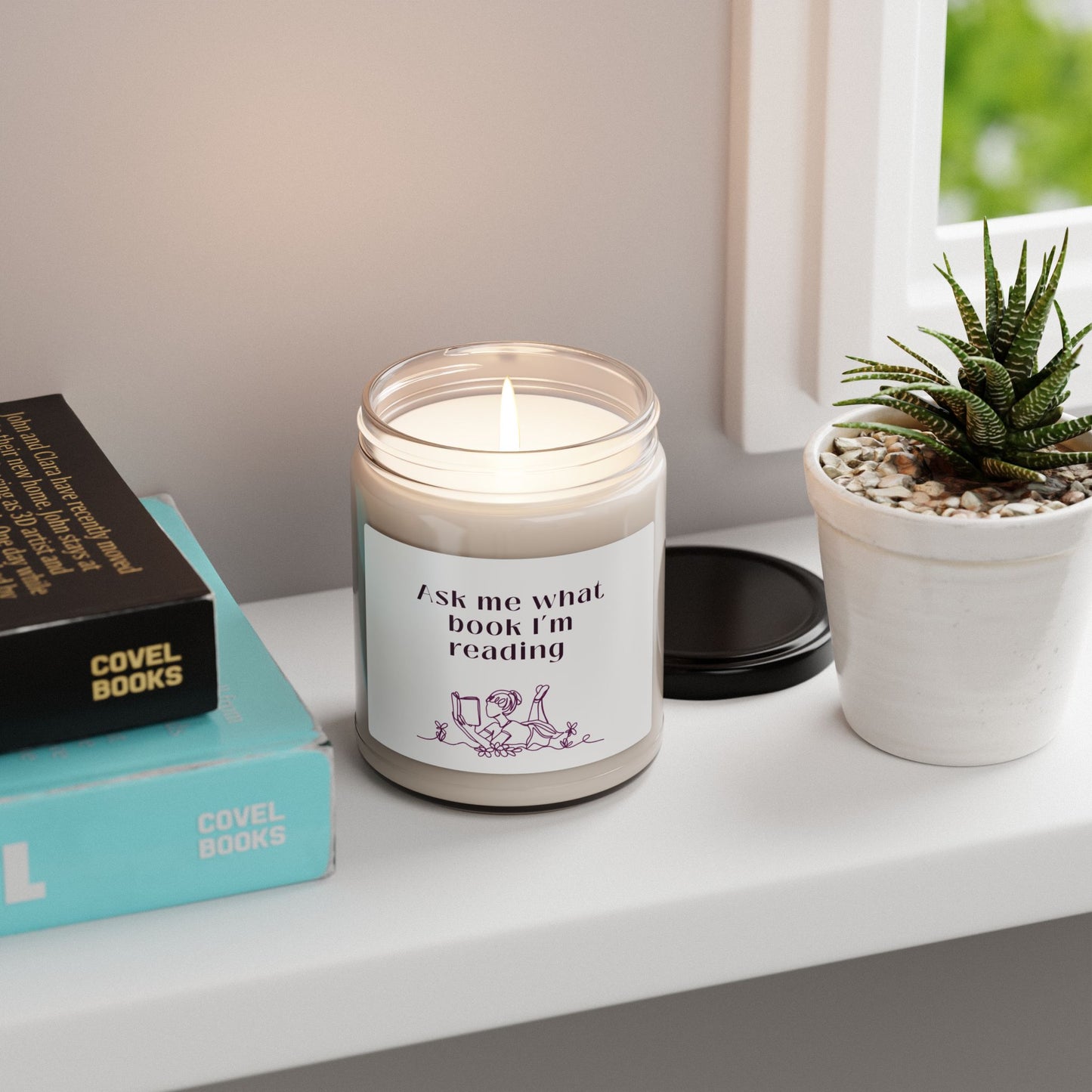 Ask Me What Book Scented Soy Candle