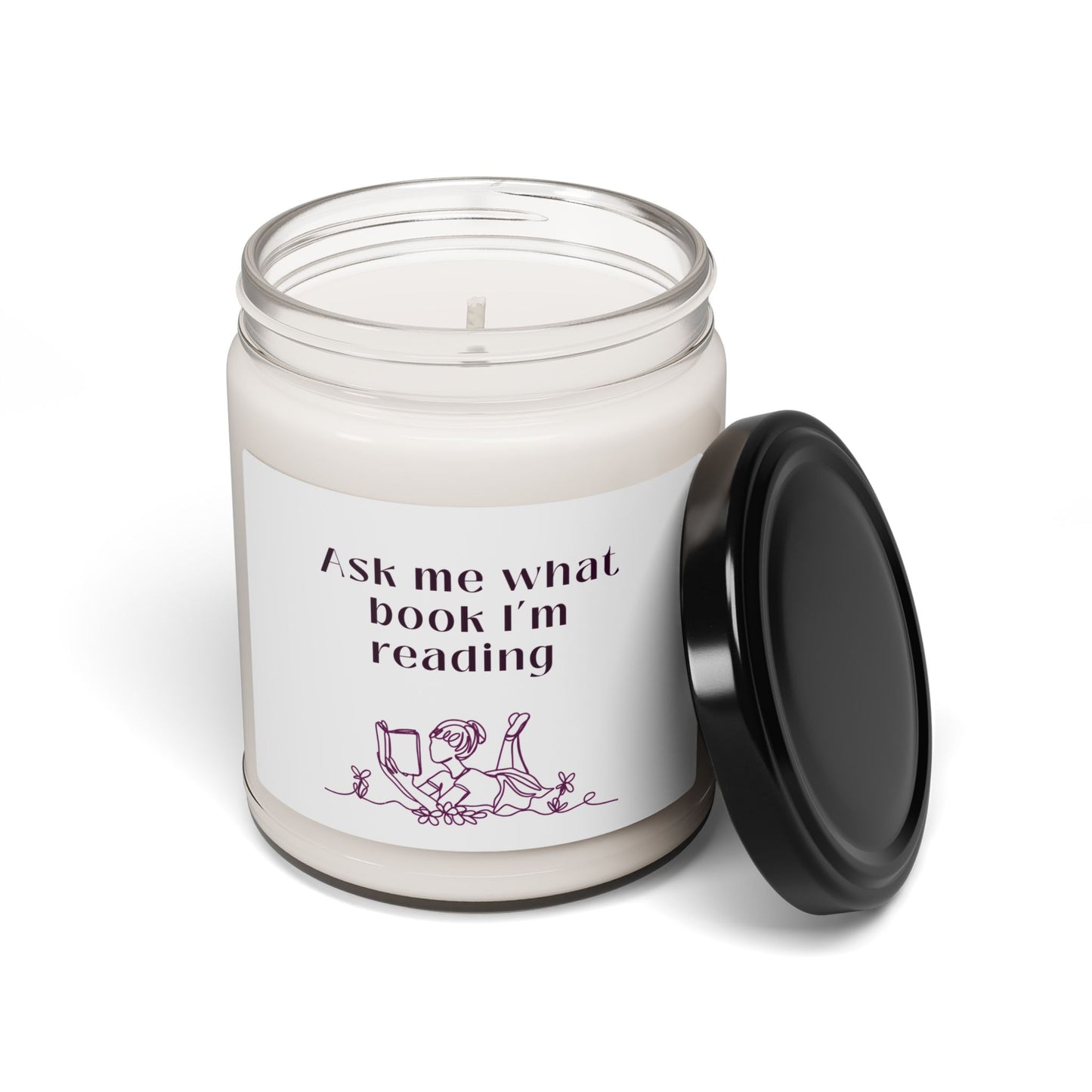 Ask Me What Book Scented Soy Candle