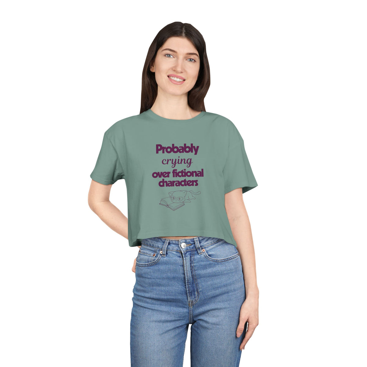 Probably Crying Crop Tee
