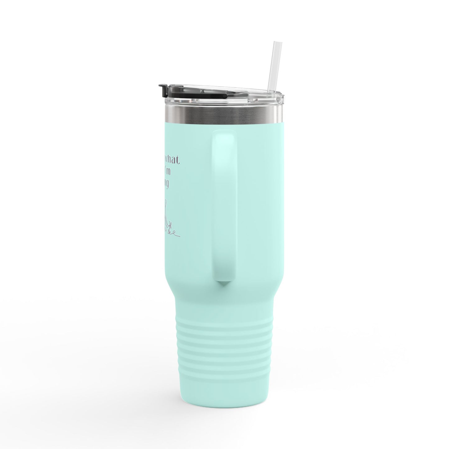 Ask Me What Book Insulated Travel Mug, 40oz