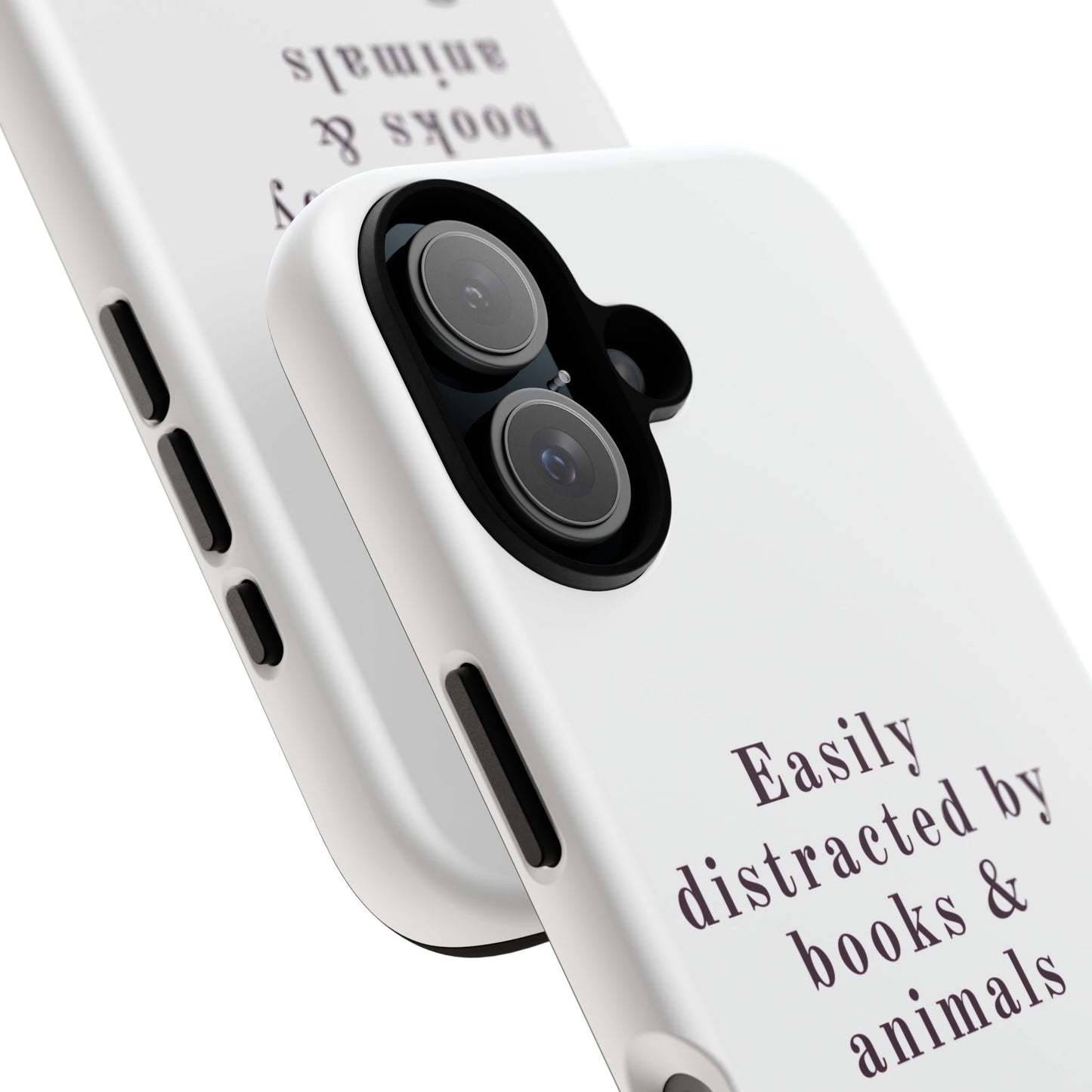 Easily Distracted by Books & Dogs Phone Case