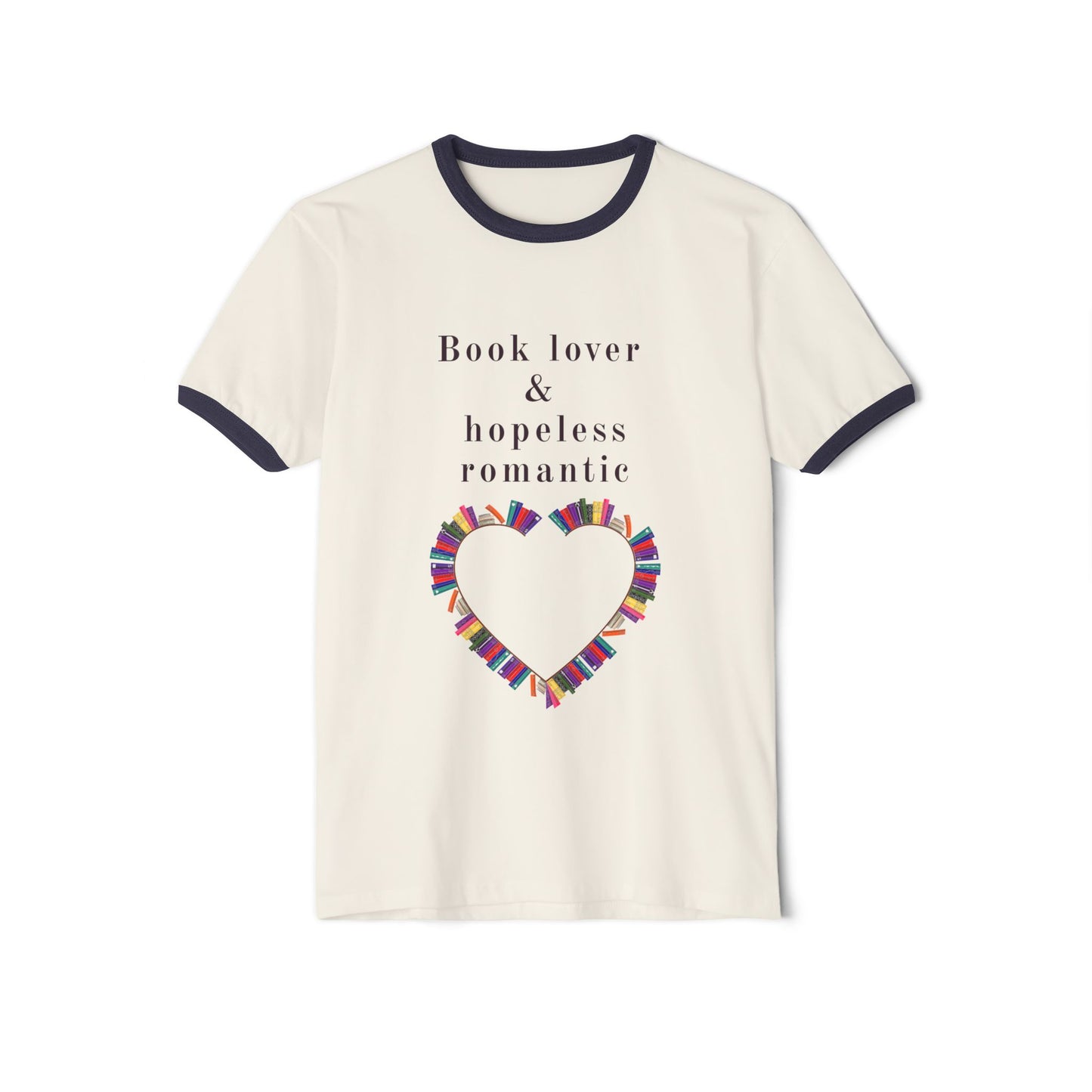 Book Lover & Hopeless Romantic T-Shirt