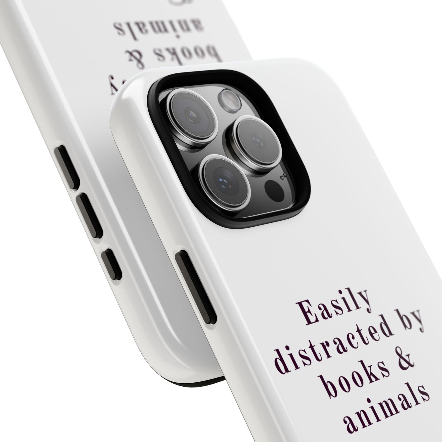 Easily Distracted by Books & Dogs Phone Case