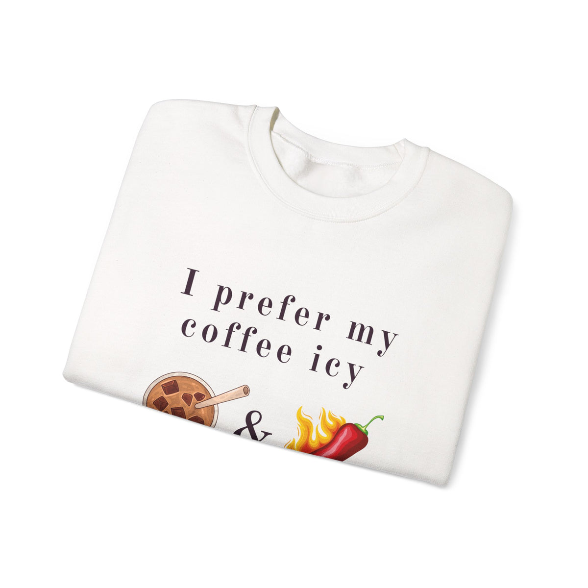 Coffee Icy Crewneck Sweatshirt
