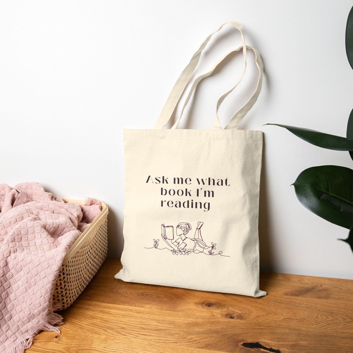 Ask Me What Book I’m Reading Tote Bag