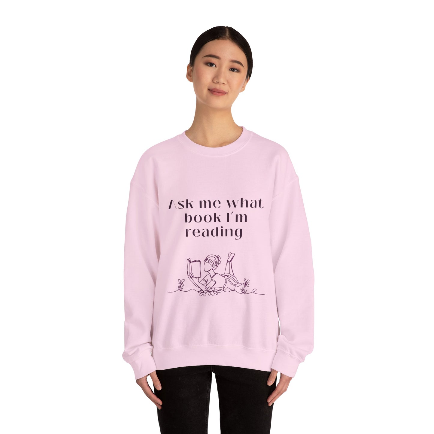 Ask Me What Book Crewneck Sweatshirt