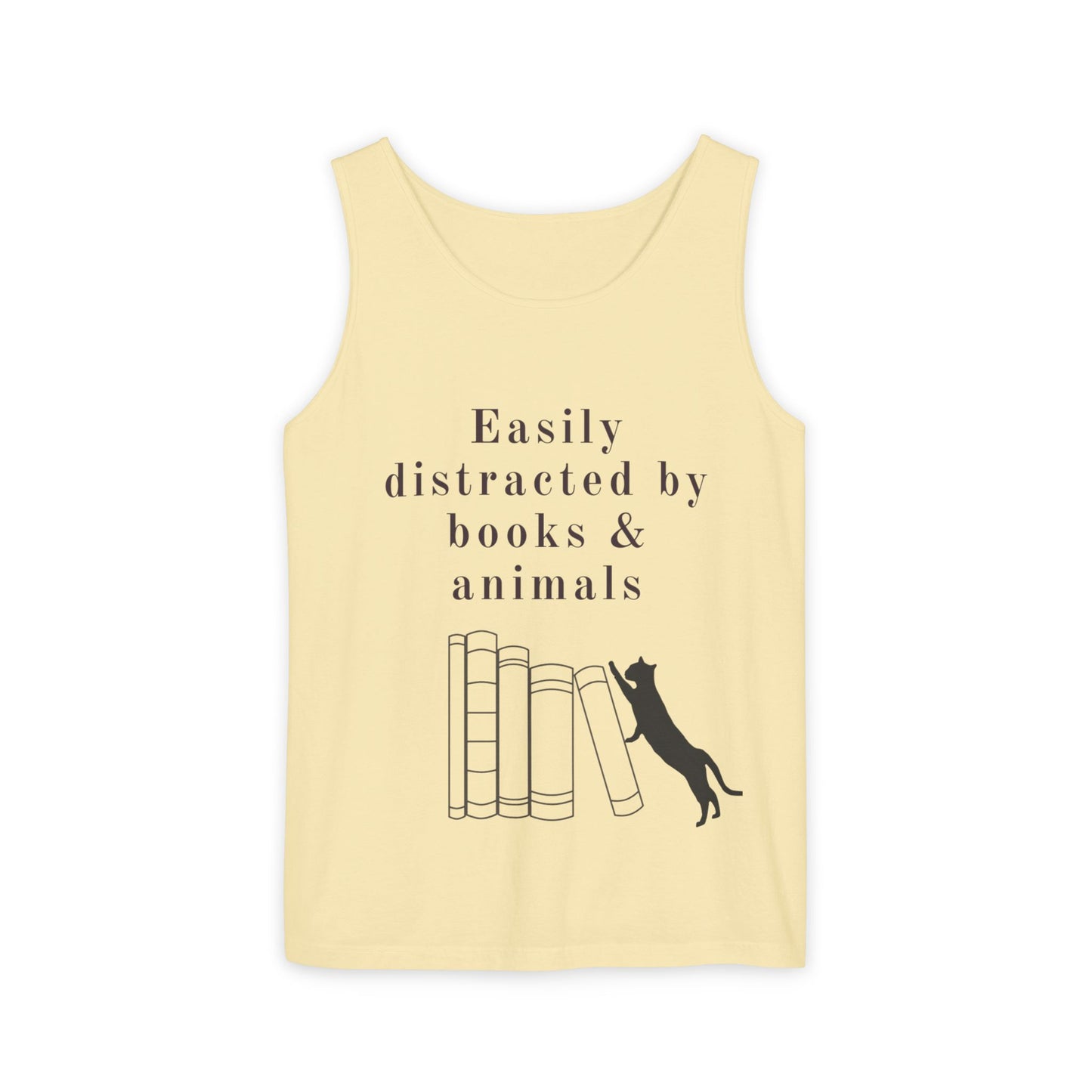 Easily Distracted by Books & Cats Tank Top