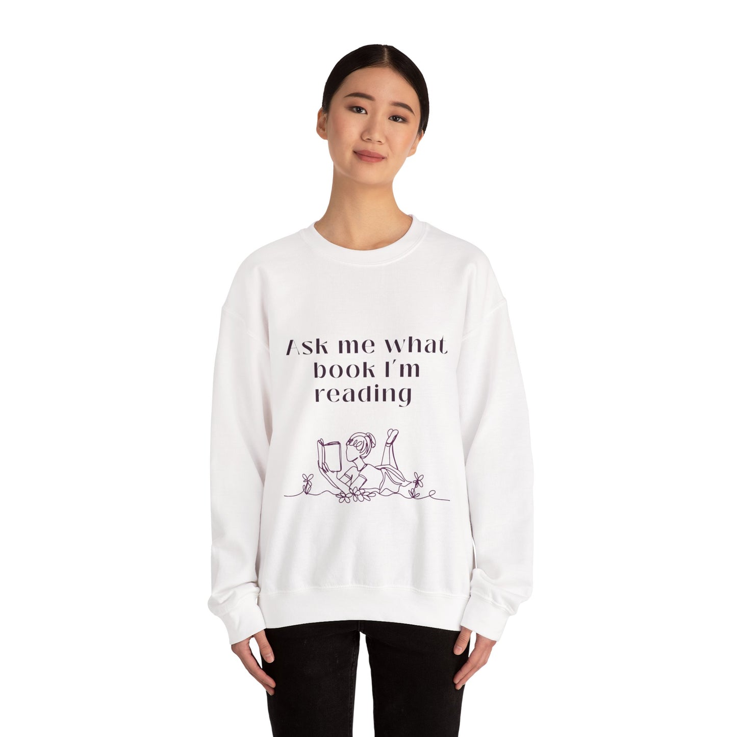 Ask Me What Book Crewneck Sweatshirt