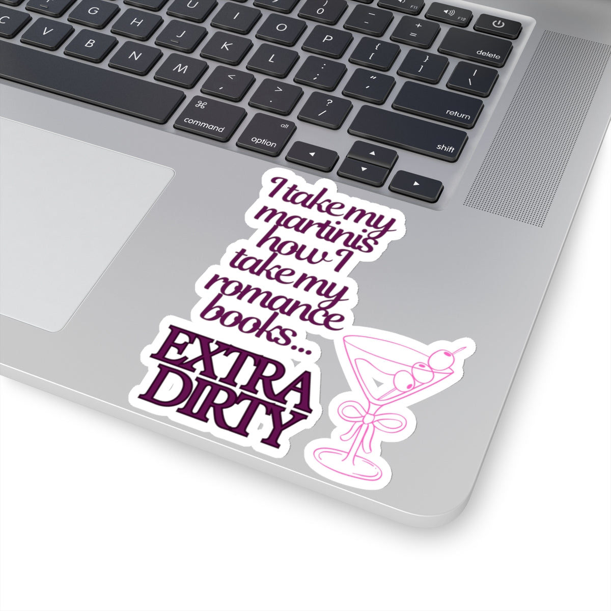 Martinis = Romance Books Kiss-Cut Stickers