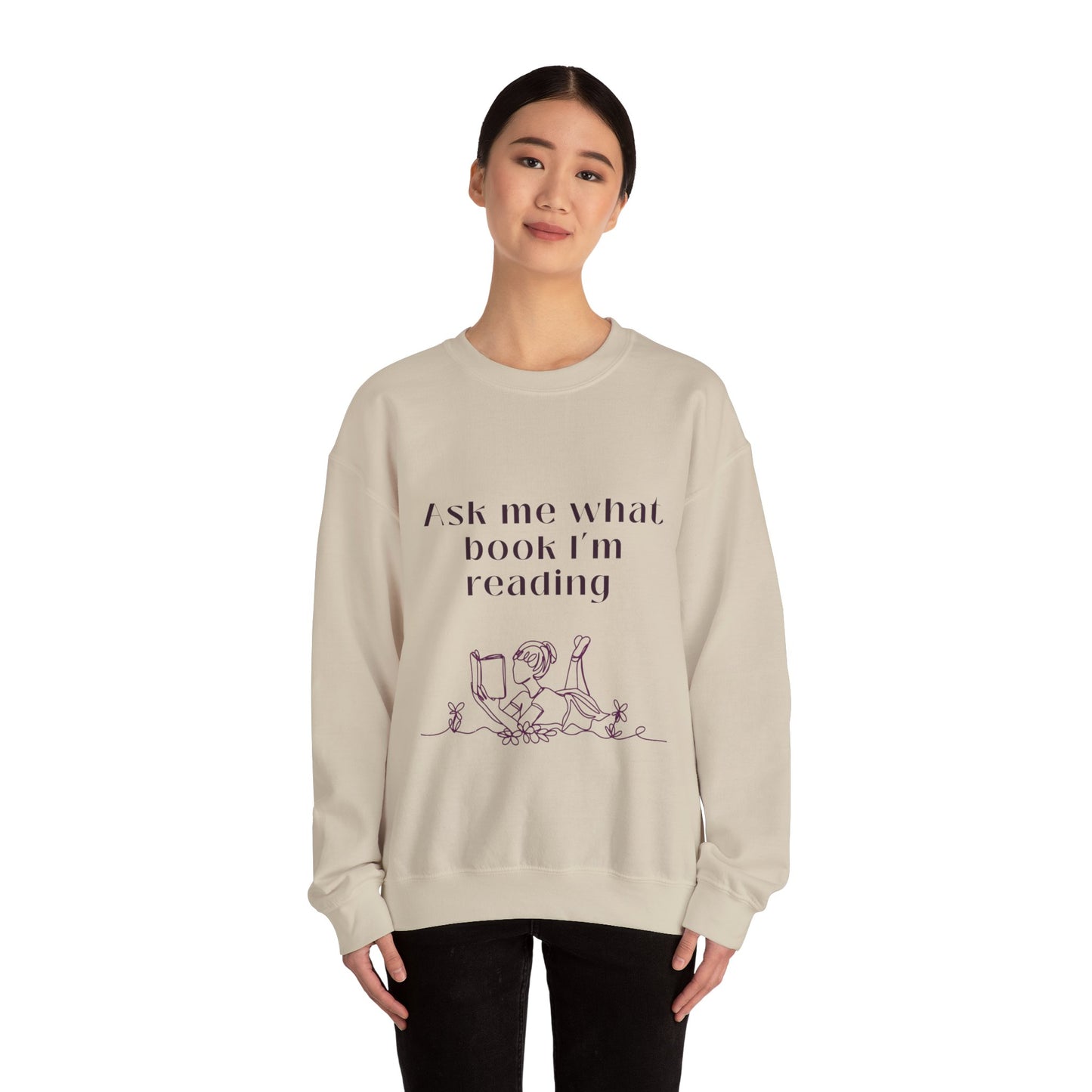 Ask Me What Book Crewneck Sweatshirt