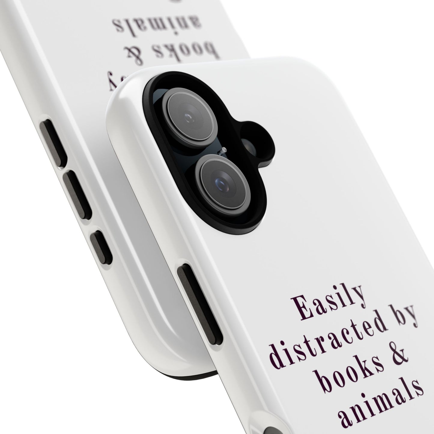 Easily Distracted by Books & Dogs Phone Case