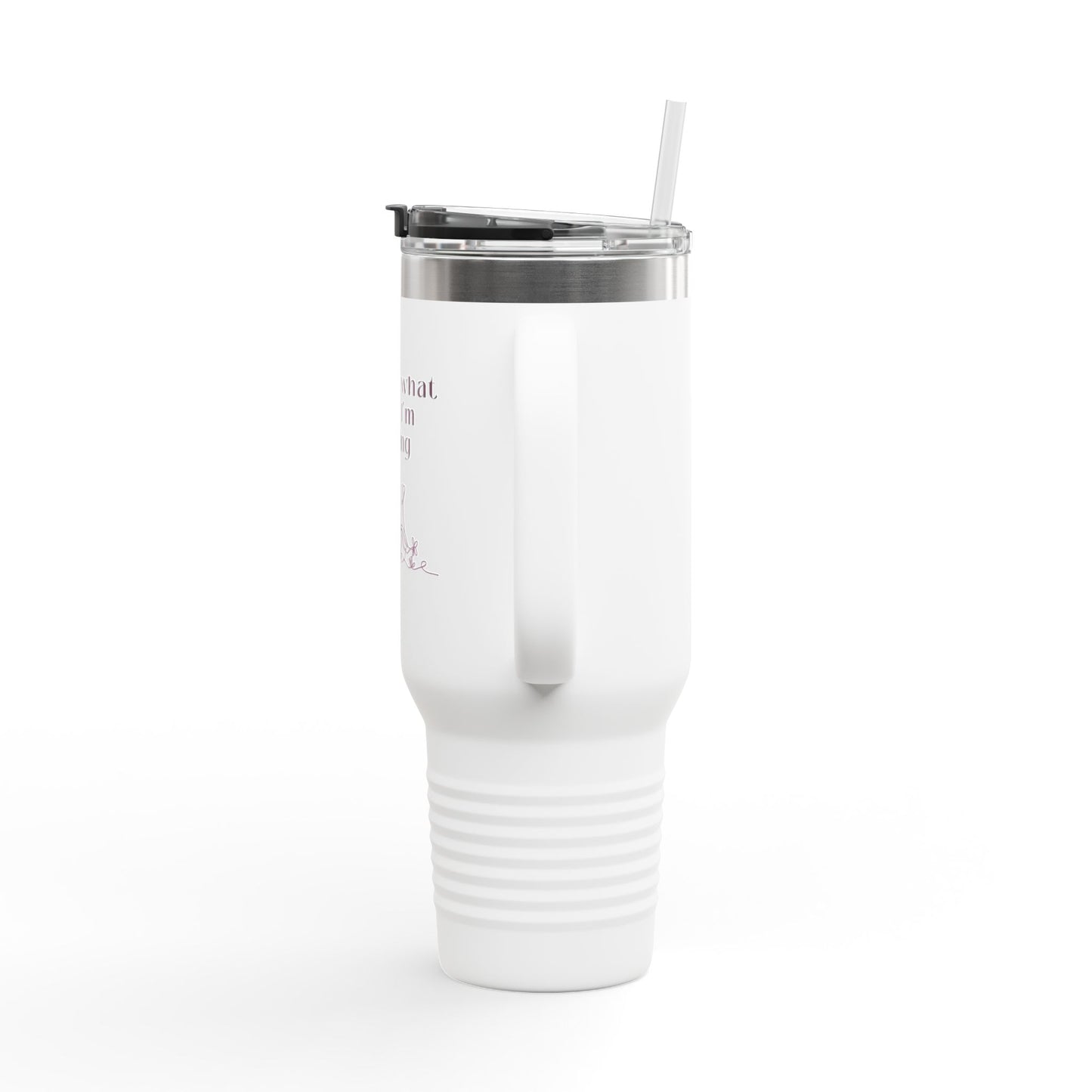 Ask Me What Book Insulated Travel Mug, 40oz