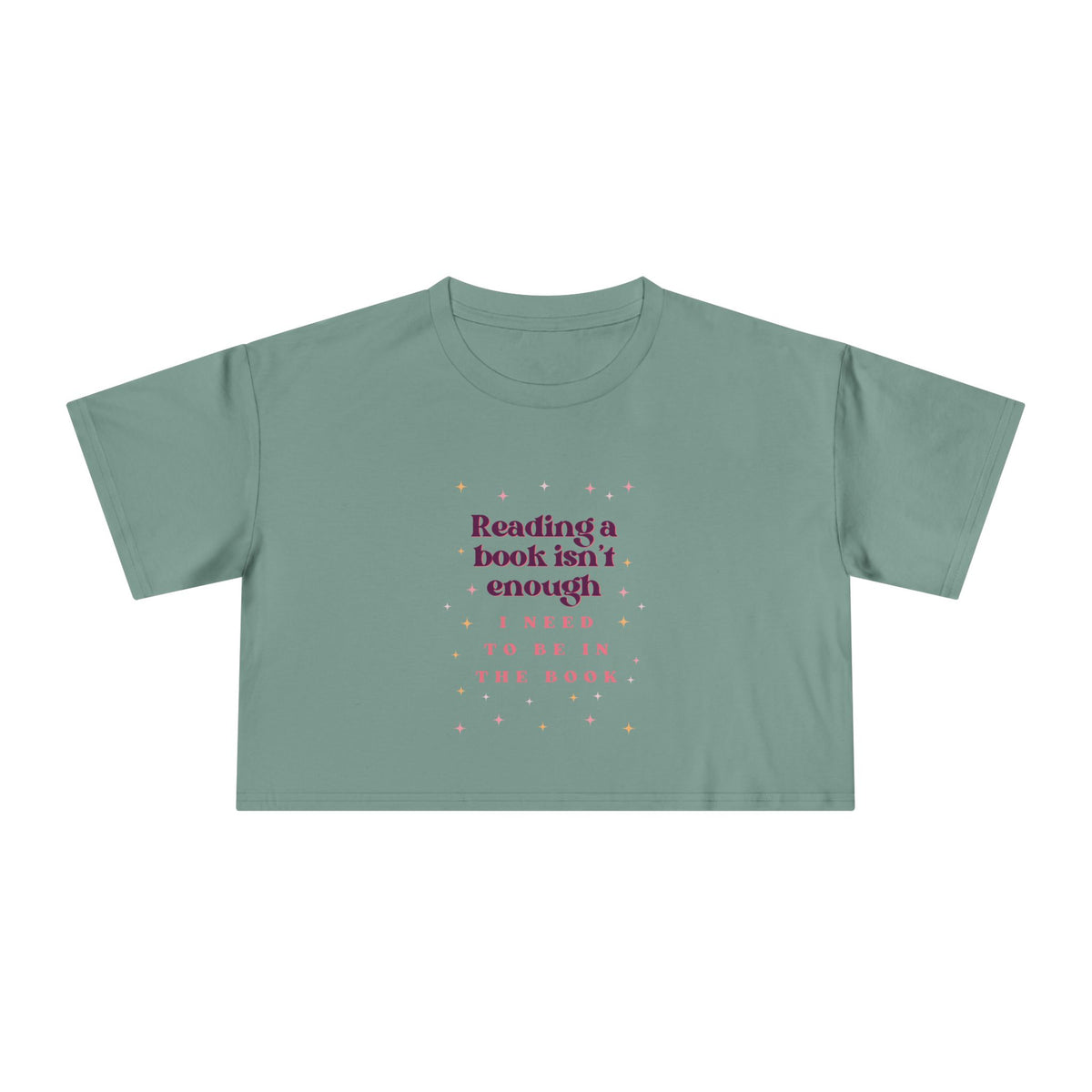 Reading Books Isn't Enough Crop Tee