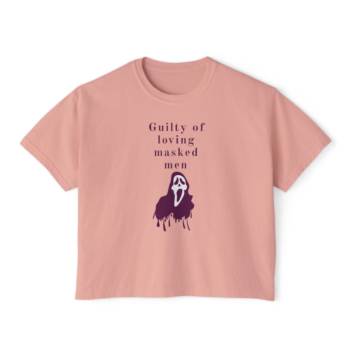 Guilty of Loving Masked Men Women's Boxy Tee