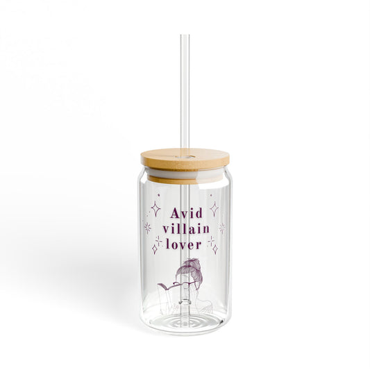 Avid Villain Lover Sipper Glass, 16oz
