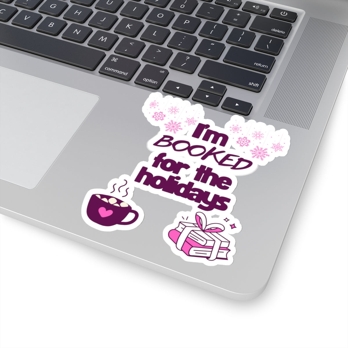 Booked For The Holidays Kiss-Cut Stickers