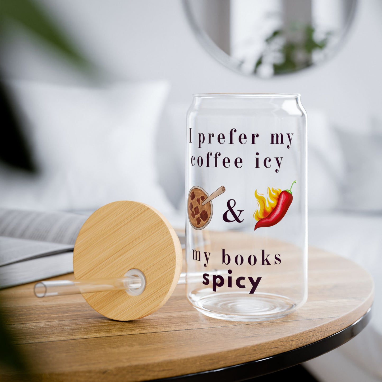 Coffee Icy Sipper Glass, 16oz