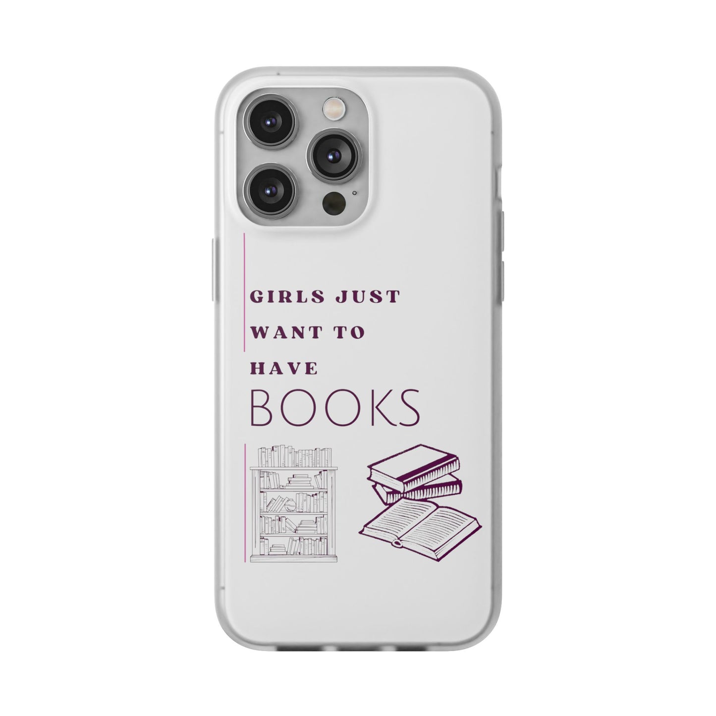 Girls Just Want Books Flexi Cases