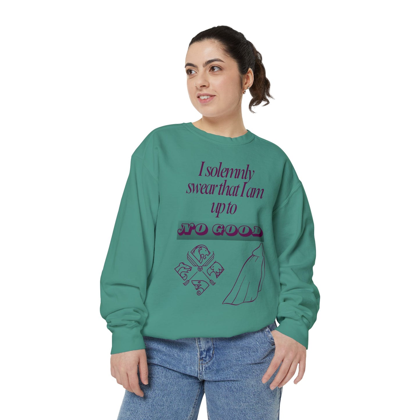 I Solemnly Swear Unisex Garment-Dyed Sweatshirt