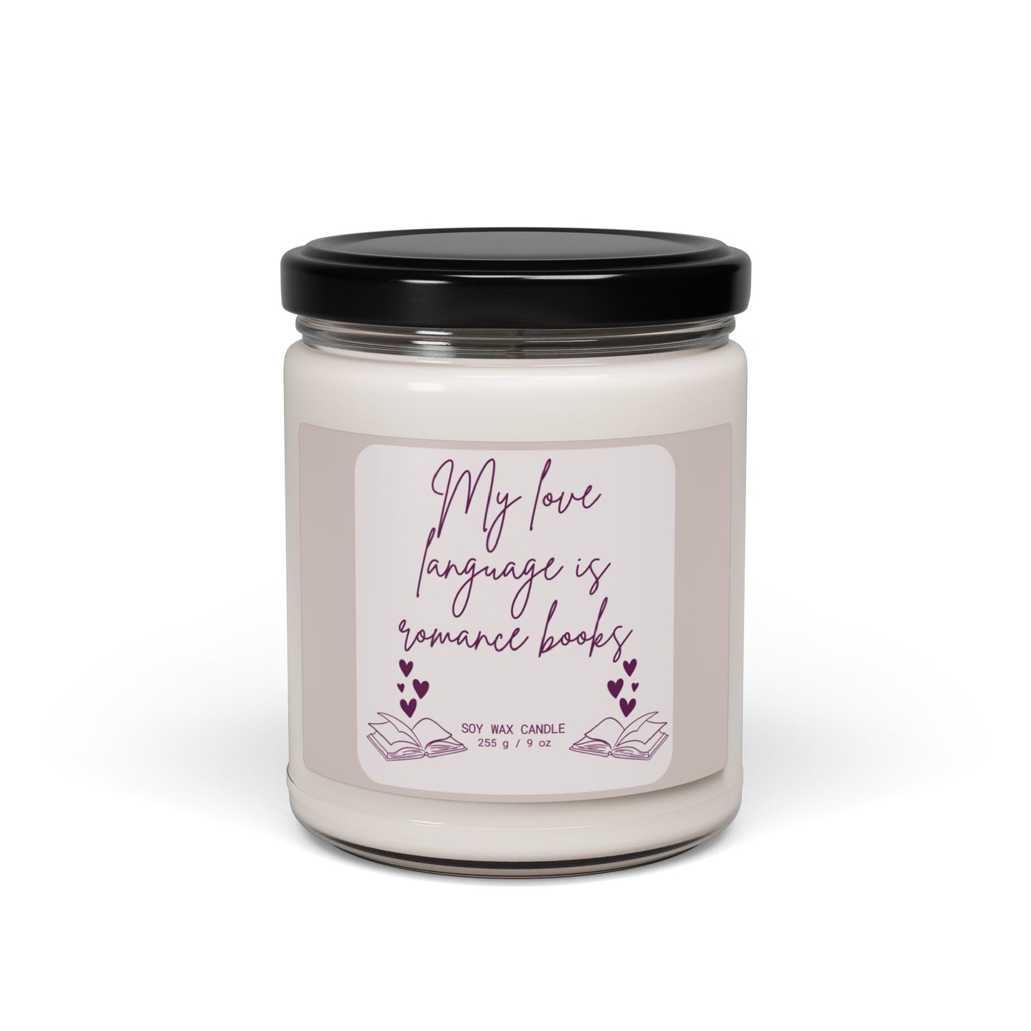 Romance Books Scented Soy Candle, 9oz