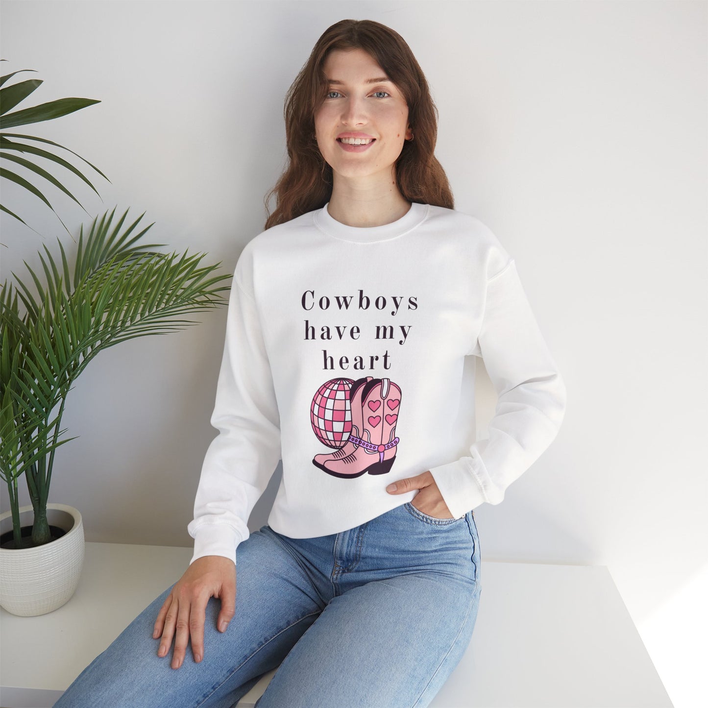 Cowboys Have My Heart Unisex Crewneck Sweatshirt